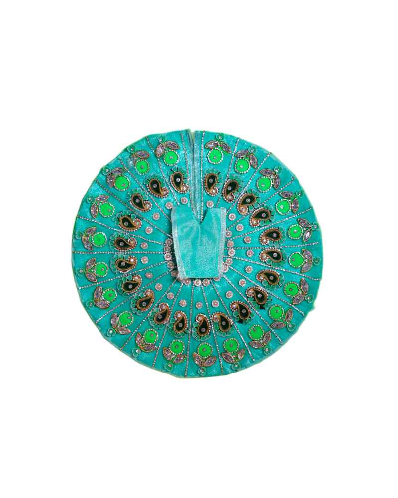 Designer Blue Laddu Gopal Dress With Embroidery