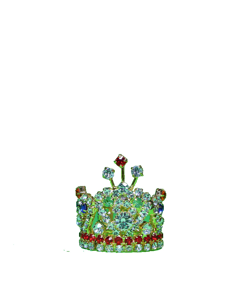 Charming Multicolor Stone Mukut For Bal Gopal