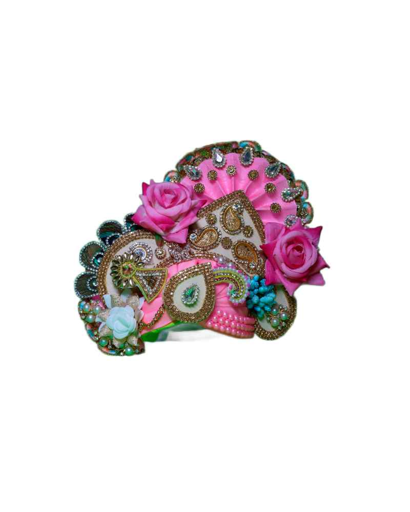 Designer Laddu Gopal Pugree In Pink Color
