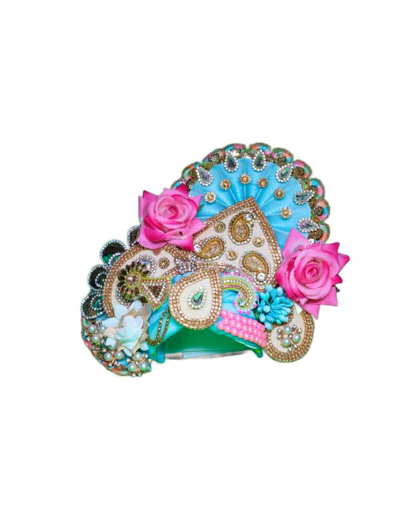 Designer Pugree For Laddu Gopal Stone Flower Work
