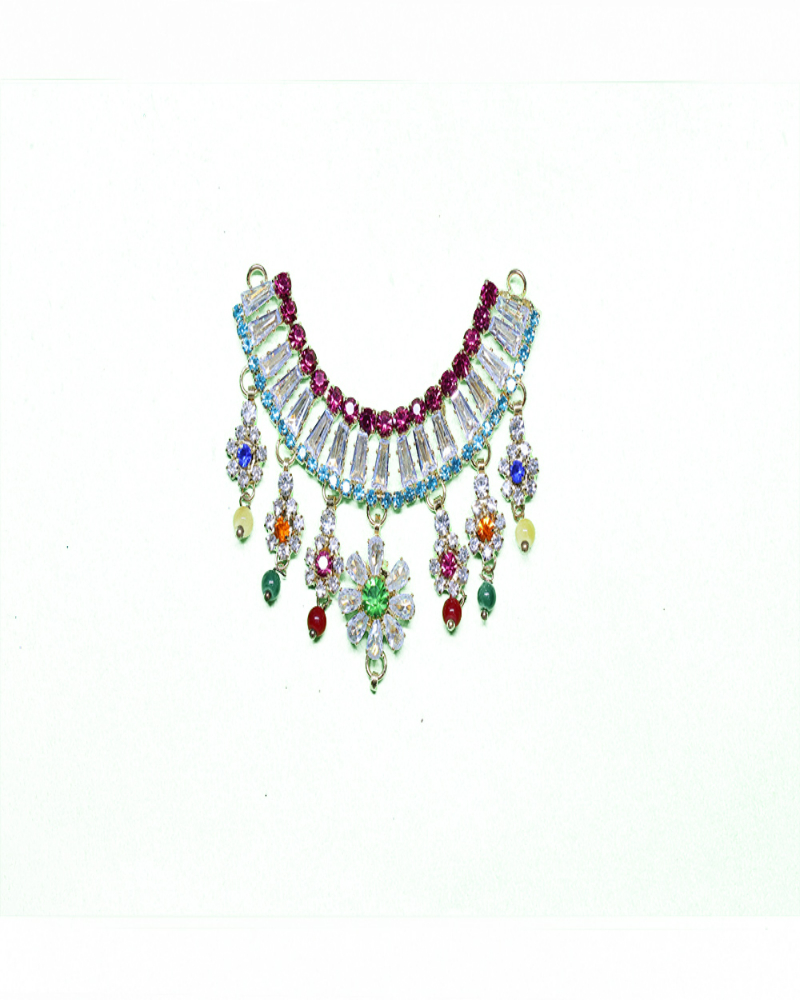 Elegant Rhinestone Foliage Adornment Sparkling Crystal Piece