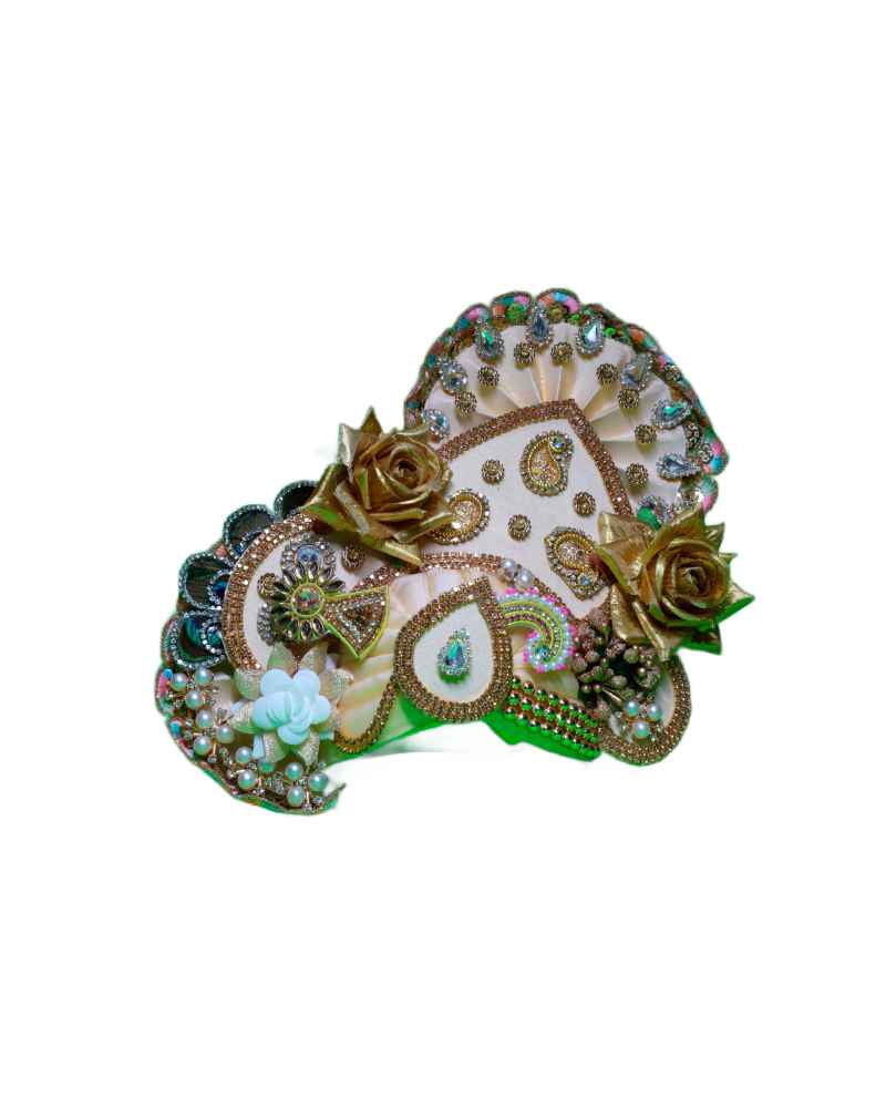 Heavy Embroidery Designer Laddu Gopal Pugree