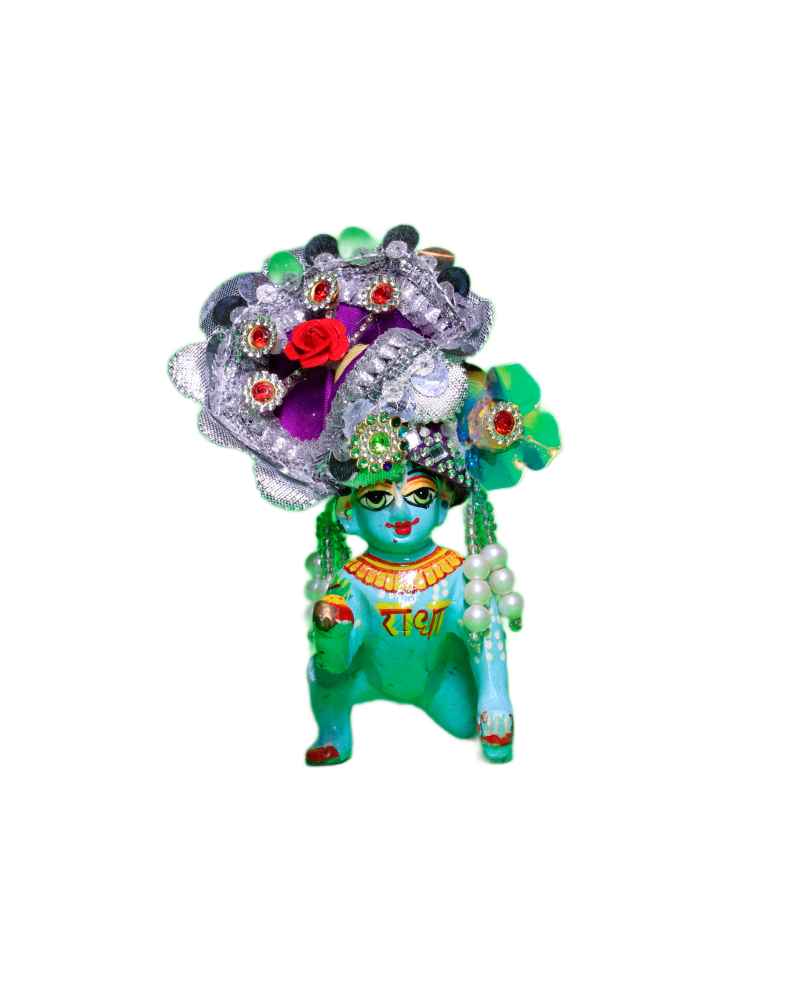 Fancy Pugree For Laddu Gopal With Beads And Flowers