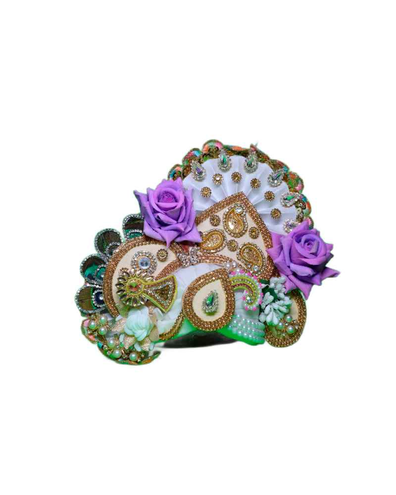Floral Poshak With Pugree For Laddu Gopal
