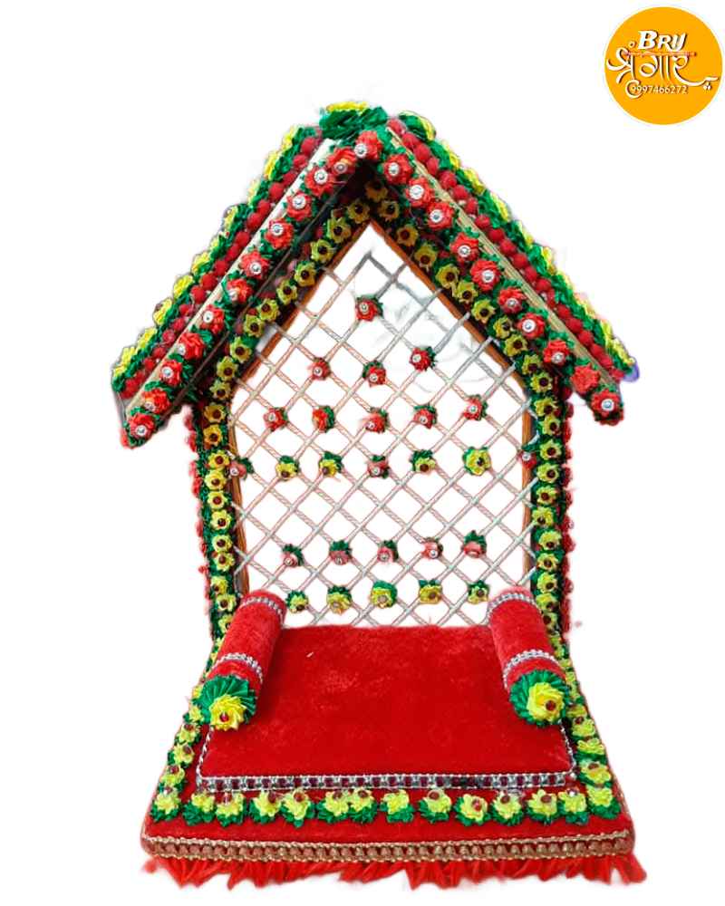 Laddu Gopal Ji Singhasan Hut Style