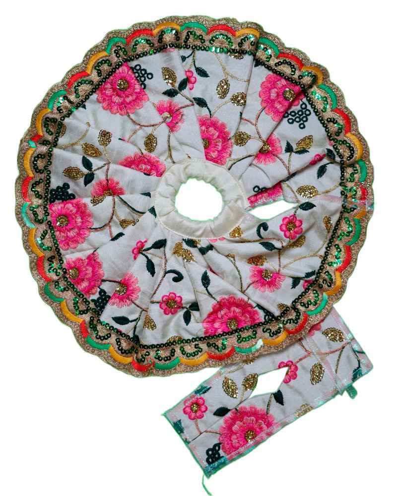 Designer Laddu Gopal Dress With Beautiful Floral Work