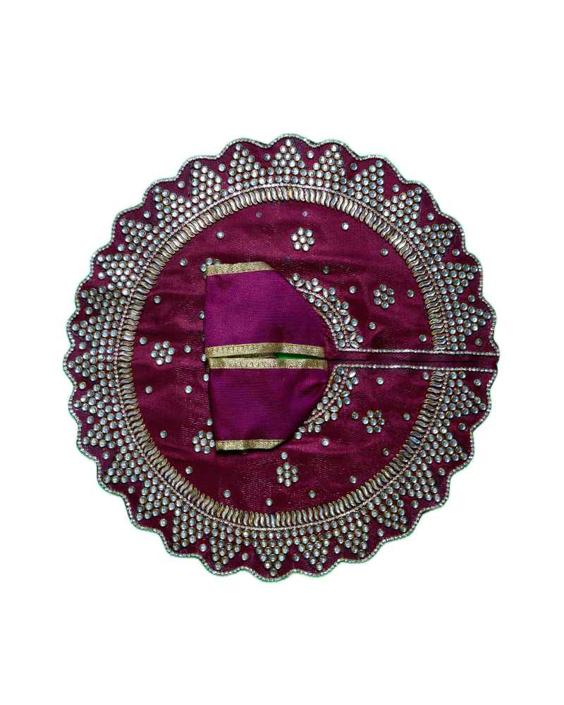 Designer Maroon Chetan Laddu Gopal Dress Vastra Collection