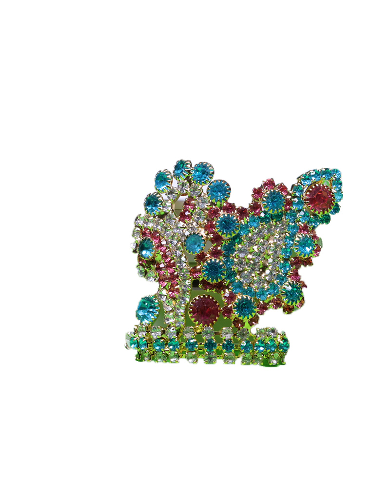 Modern Design Deity Crown With Full Crystal Embellishment
