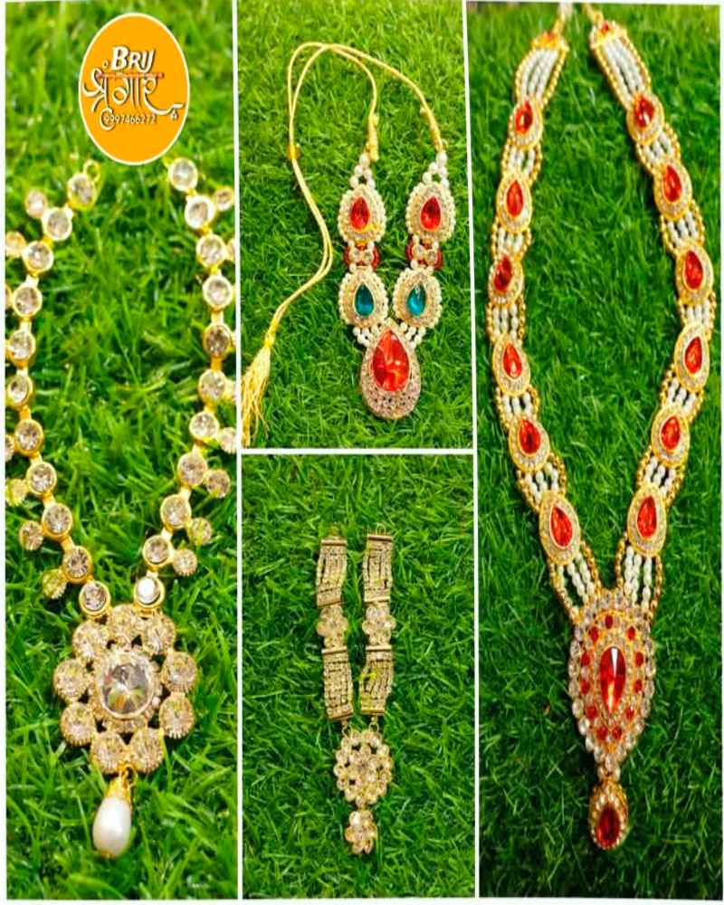 Gold Plated Necklace With Cubic Zirconia On Copper Base Adjustable Fit