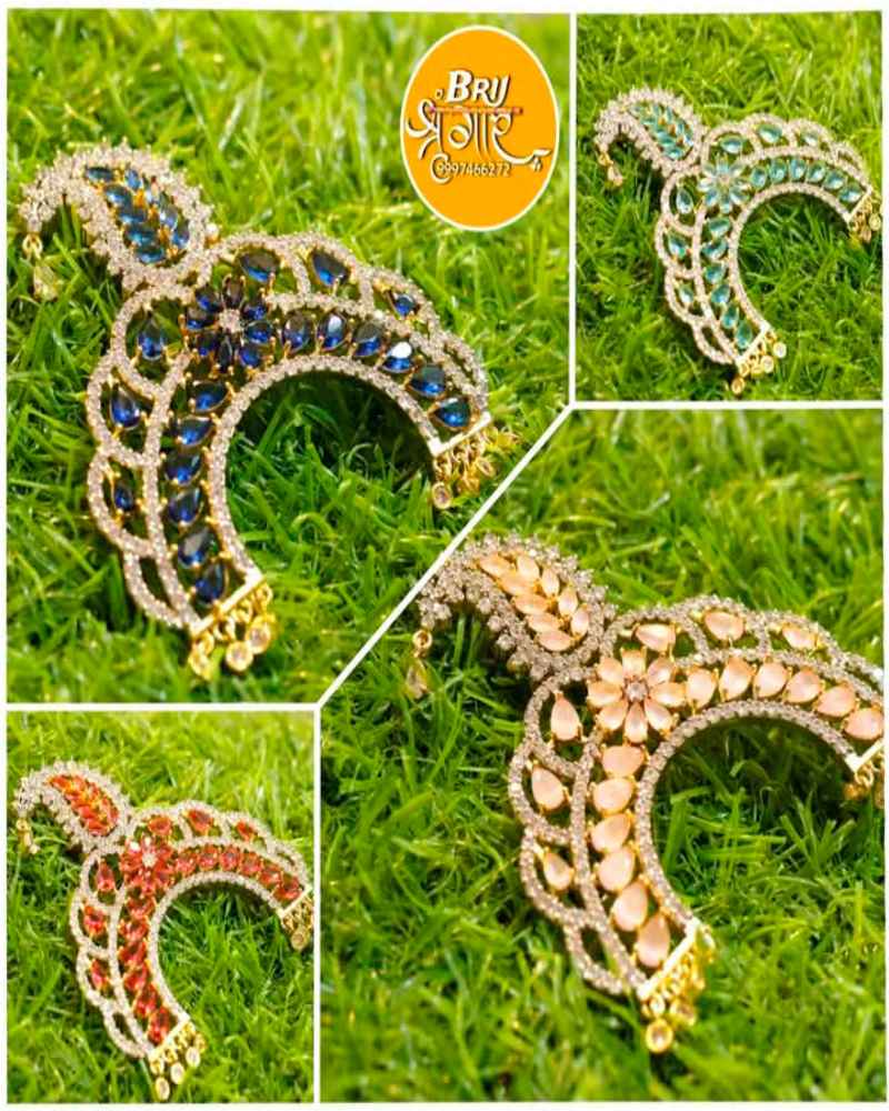 Crystal Designer Chandrika For Radha Rani Deity Ornaments
