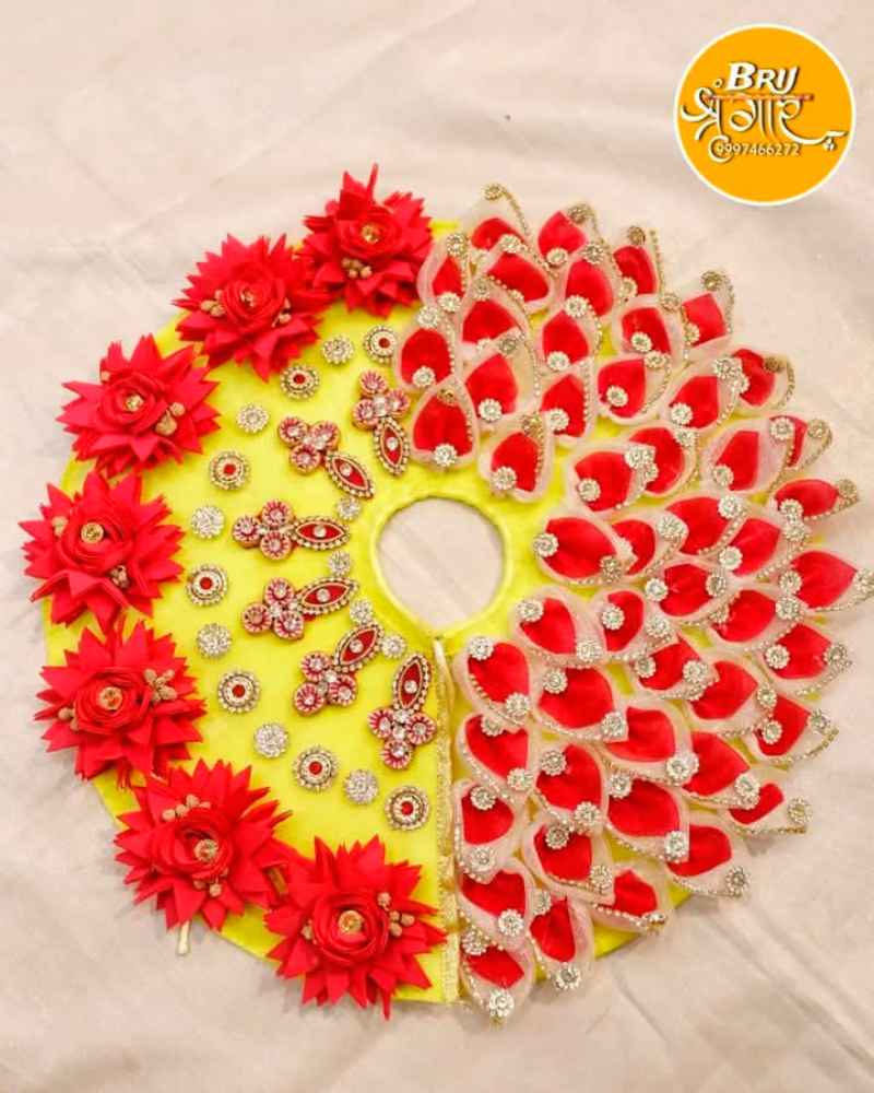 Laddu Gopal Red Heavy Poshak