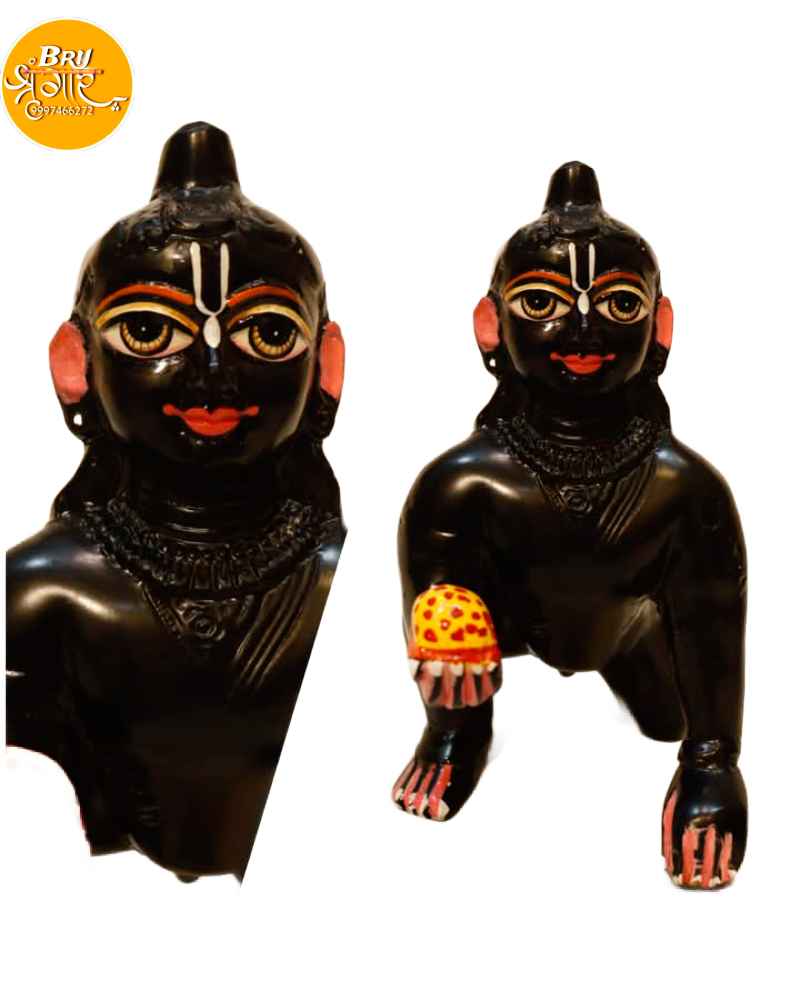 Brass Idol Black Laddu Gopal Thakur Ji Murti