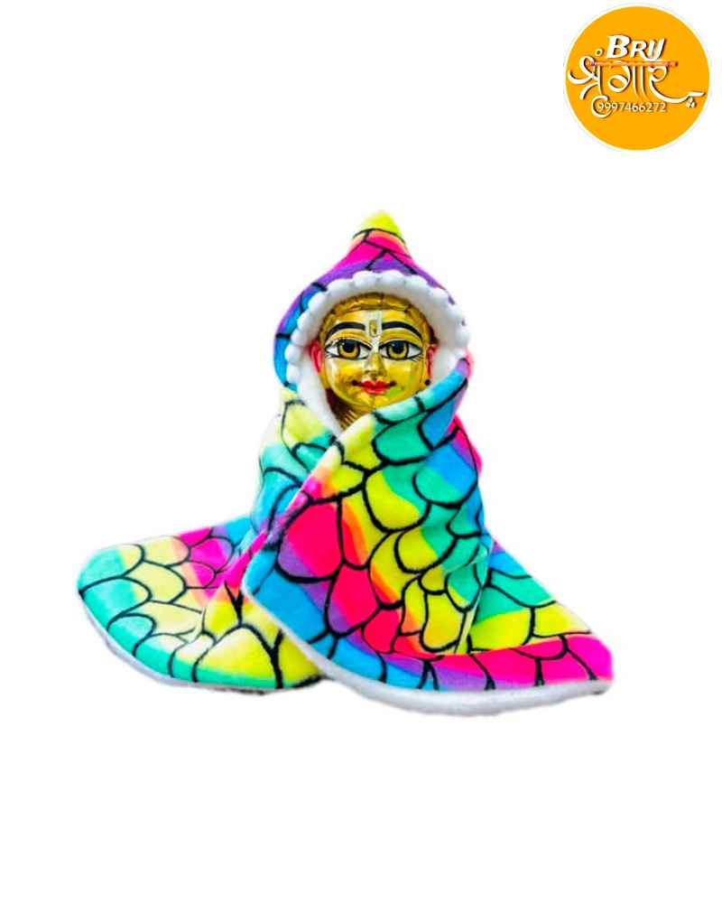 Laddu Gopal Ponchu Free Size Winter Wear Soft Fabric Dress