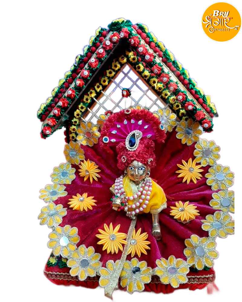 Phool Bangla And Singhasan For Laddu Gopal