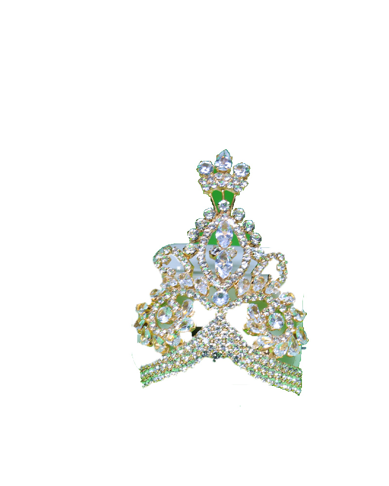 Premium Diamond-look Deity Headwear For God Idols Shringar Mukut