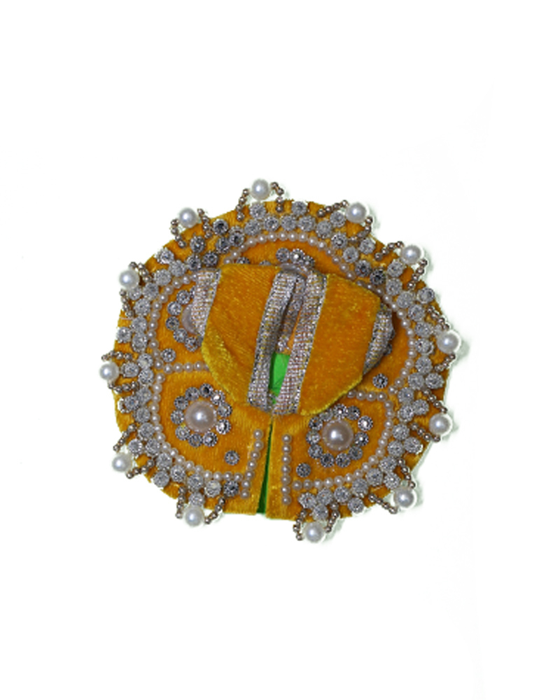Premium Yellow/orange Bal Gopal Poshak For Lord Krishna