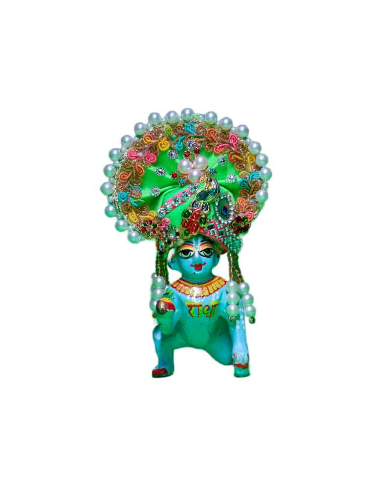Traditional Ethnic Pugree Crown For Laddu Gopal