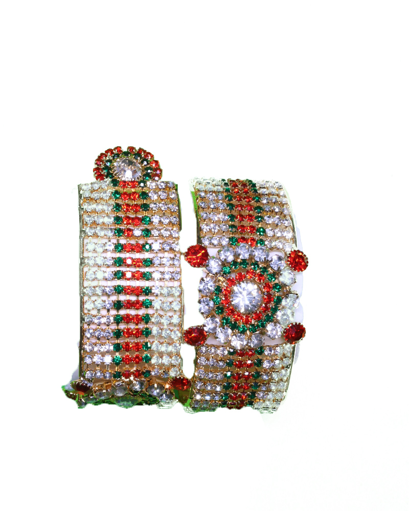 Sparkling Rajwadi Design Deity Hand Jewelry Enhances The Beauty Of Your Krishna Or Radha Idols