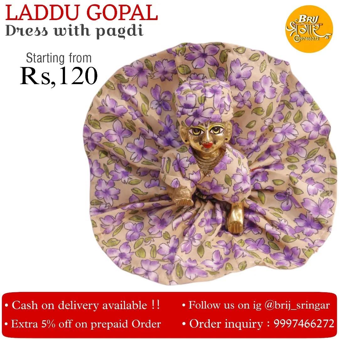 Laddu Gopal Dress With Pagdi