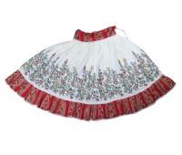 Tungavidya Sakhi Ji Floral Printed Gopi Dress, Flared Cotton Radha Krishan Gopi dress 