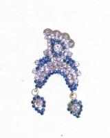 Chandrika for radha rani in blue, red colour