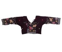 Beautiful Wine Elephant Print Gopi Dress, Perfect For Festivals, Garba & Dandiya Nights