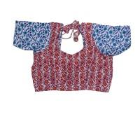 Special Indulekha Sakhi Ji Flared Printed Gopi Dress, Available in 2 Shades Red & Blue