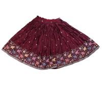 Beautiful Mehroon Elephant Print Gopi Dress, Perfect For Festivals, Garba & Dandiya Nights