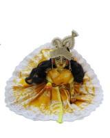 Dress for laddo gopal in cotton in laddo yellow colour