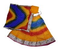 Premium Bandhej Gopi Dress in multi color