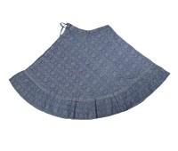 Printed Cotton Gopi Dress in Blue
