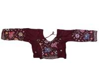 Beautiful Mehroon Elephant Print Gopi Dress, Perfect For Festivals, Garba & Dandiya Nights