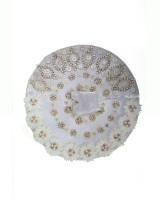 Elegant White Laddu Gopal Dresses with Stone and Flower Work