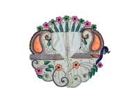 Elegant Laddu Gopal Poshak With Pink & Orange Floral Embroidery