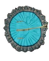 Laddo gopal dress in rani, yellow, blue, mehron colour