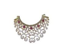 Beautiful AD mala with pink Stone for laddo gopal, radhakrishna