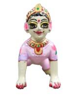 Radha Rani in asth dhatu with body skin paint with light colour dress paint