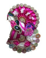Laddo gopal pagdi in blue green, yellow, pink