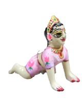 Radha Rani in asth dhatu with body skin paint with light colour dress paint