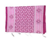 Elegant Floral Printed Gopi Dress with a 7-Meter Flare in Pink and Magenta Combination