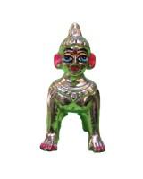 Golden Metallic Bal Gopal Idol Crawling Baby Krishna Statue