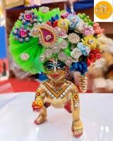 Laddu Gopal Idols Pagdi Designer Mukut Set Random Colours