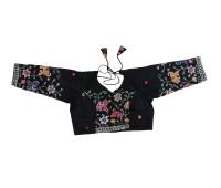 Beautiful Black Elephant Print Gopi Dress, Perfect for Festivals, Garba & Dandiya Nights