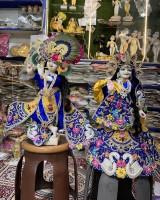Janmashtami Special - Designer Royal Blue Heavy Zardosi Designer Dress For Radha Krishna