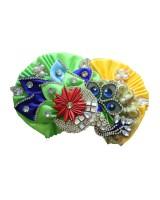 Pagdi For laddo gopal in pink, green yellow, red yellow