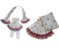 radha krishan dress in blue, red, white