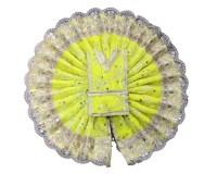 Laddo gopal dress for winter in  yellow and orange