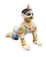 Radha Rani in asth dhatu with body skin paint colourful dress paint