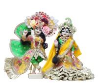 Beautiful Radhakrishna with full shringar 
