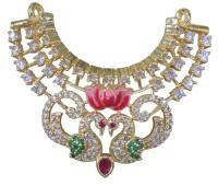 Peacock AD mala for laddo gopal , radhakrishna in green 